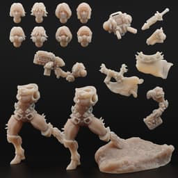 Gothic Sisters: Modular mini (Pose 6) 3d model