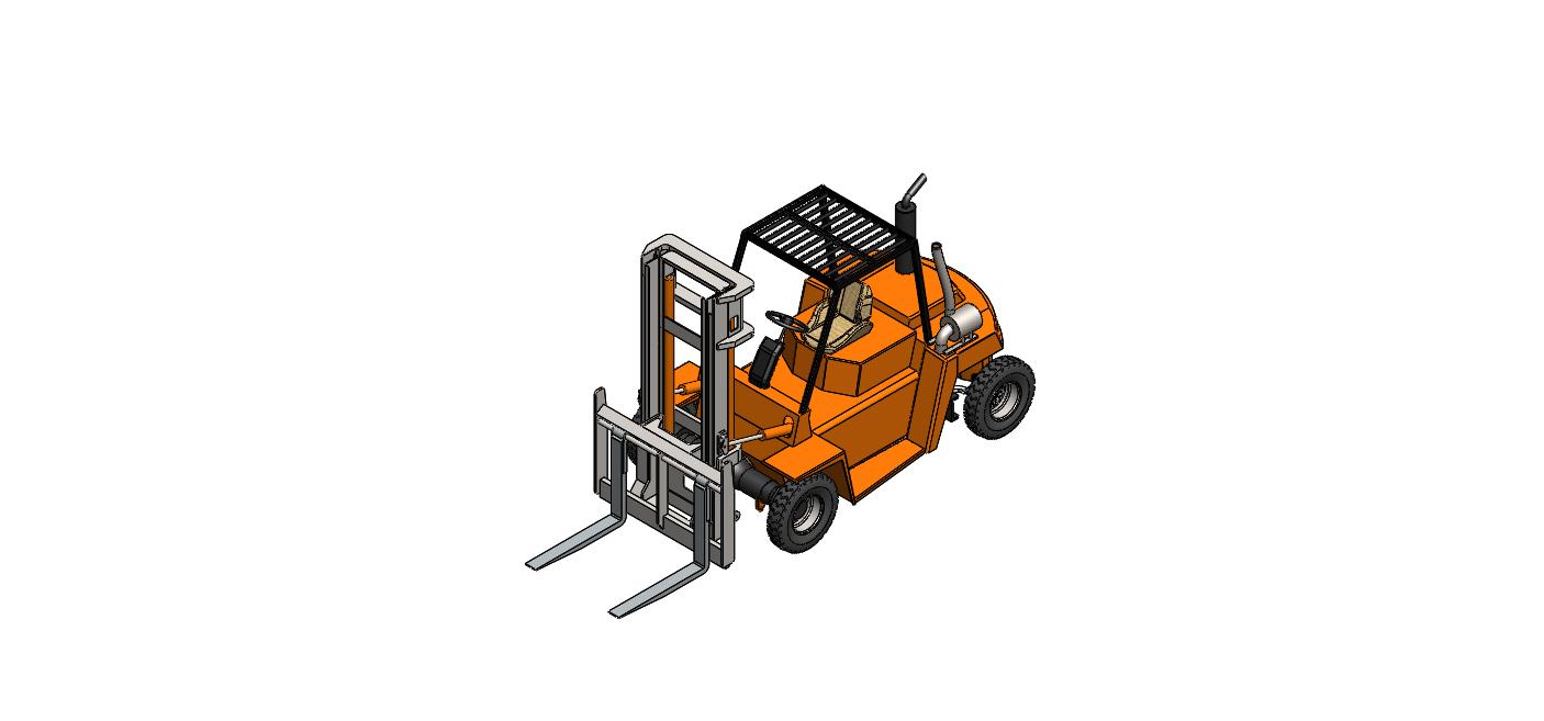 Forklift 3d model