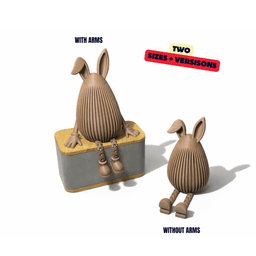JAPANDI BUNNY - NORMAL VERSION (ARTICULATED) / MODERN EASTER DECOR / BUNNY DECOR / HOMEDECOR / DECOR 3d model