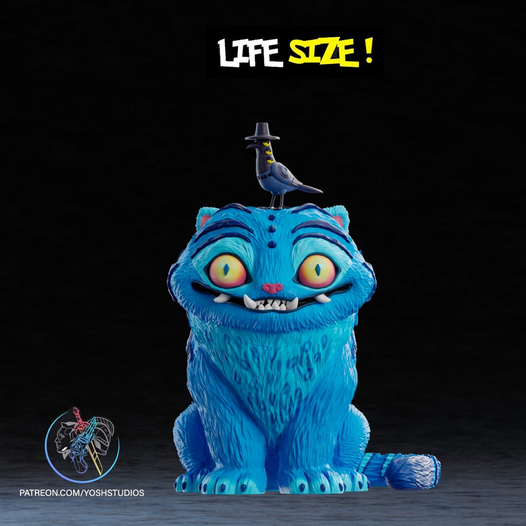 Life Size Blue Tiger 3D Printer STL File 3d model