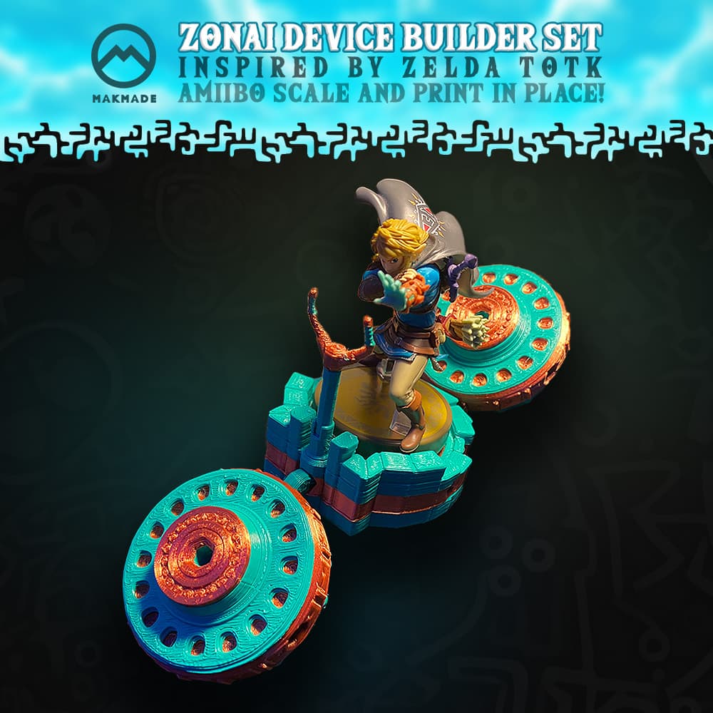 Zelda Zonai Device Builder Set - Print In Place 3d model