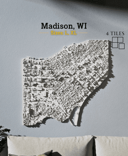 Madison, WI - S, M, L, & XL 3d model