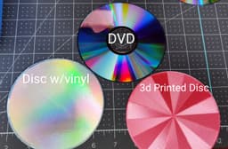 Sun Catcher Disc & Vinyl Insert SVG 3d model
