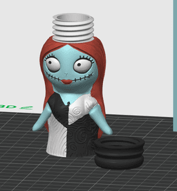 Jack and Sally Shakers - Valentine’s Salt & Pepper Set - 3D Print STL/3MF 3d model