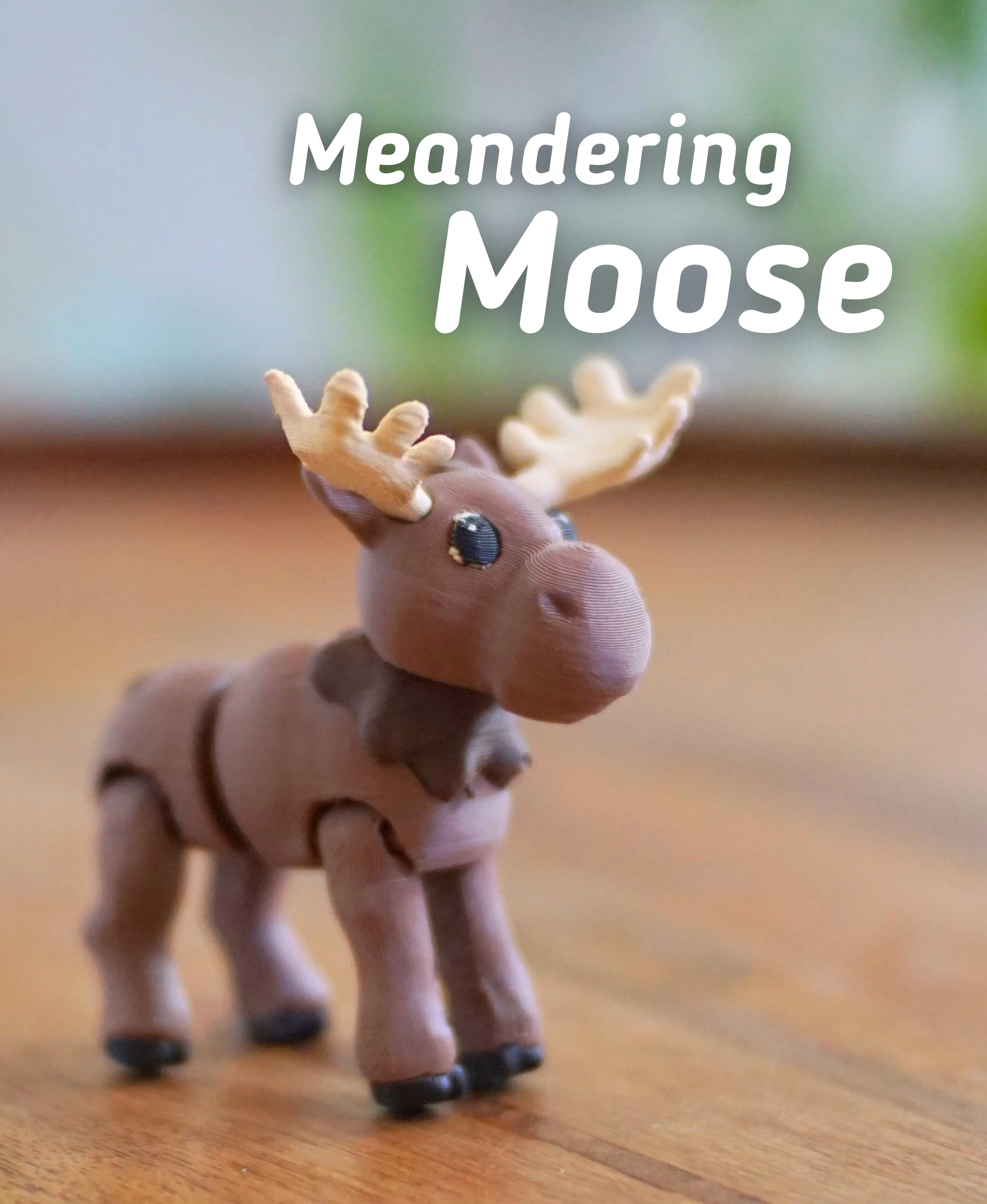 Meandering Moose - Articulating Fidget Moose - Ludo Flexy 3d model