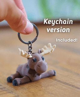 Meandering Moose - Articulating Fidget Moose - Ludo Flexy 3d model
