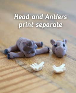 Meandering Moose - Articulating Fidget Moose - Ludo Flexy 3d model