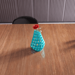 Voronoi Teardrop Decorative Vase 3d model