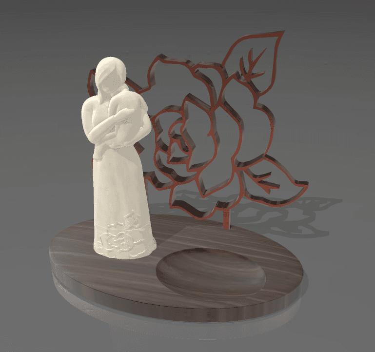 Holding Child Trinket Tray with Hidden Compartment #CCTMothersDayRemix  3d model