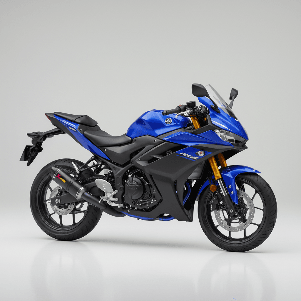 Yamaha R3 Lightweight Sport Motorcycle 3d model
