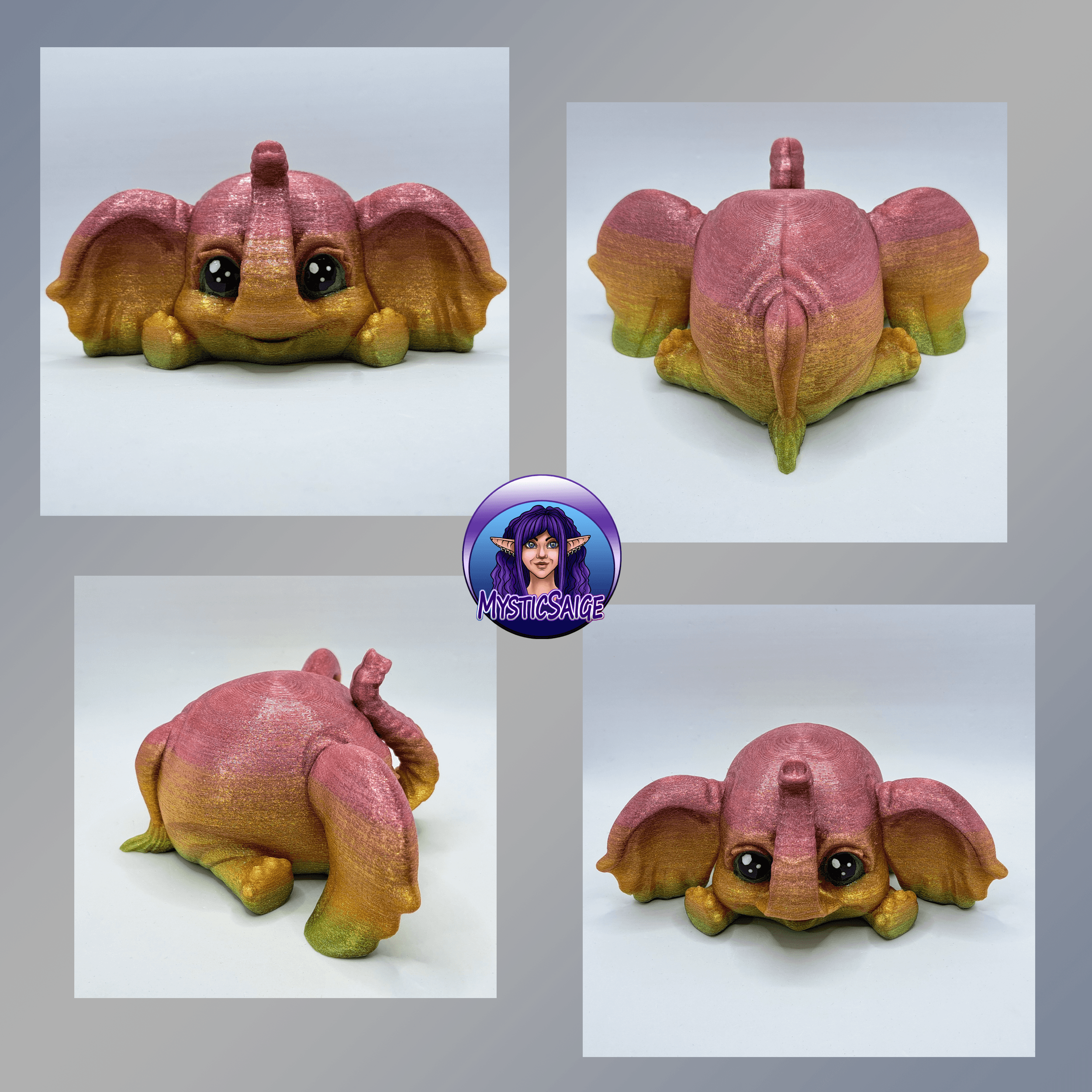 Elephant Puffling - Exclusive Model 3d model
