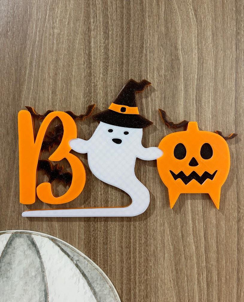 Halloween Boo Witch Pumkin 3d model