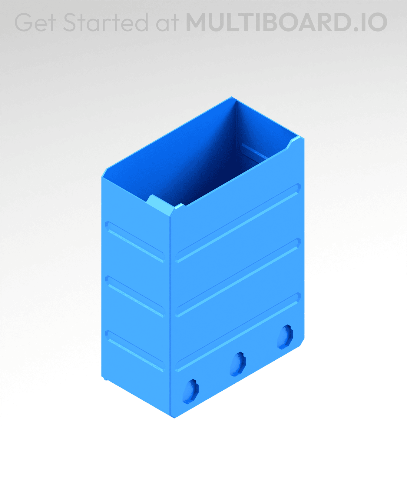 3x4x1.5 LU - Magnetic - Simple Multibin Drawer 3d model