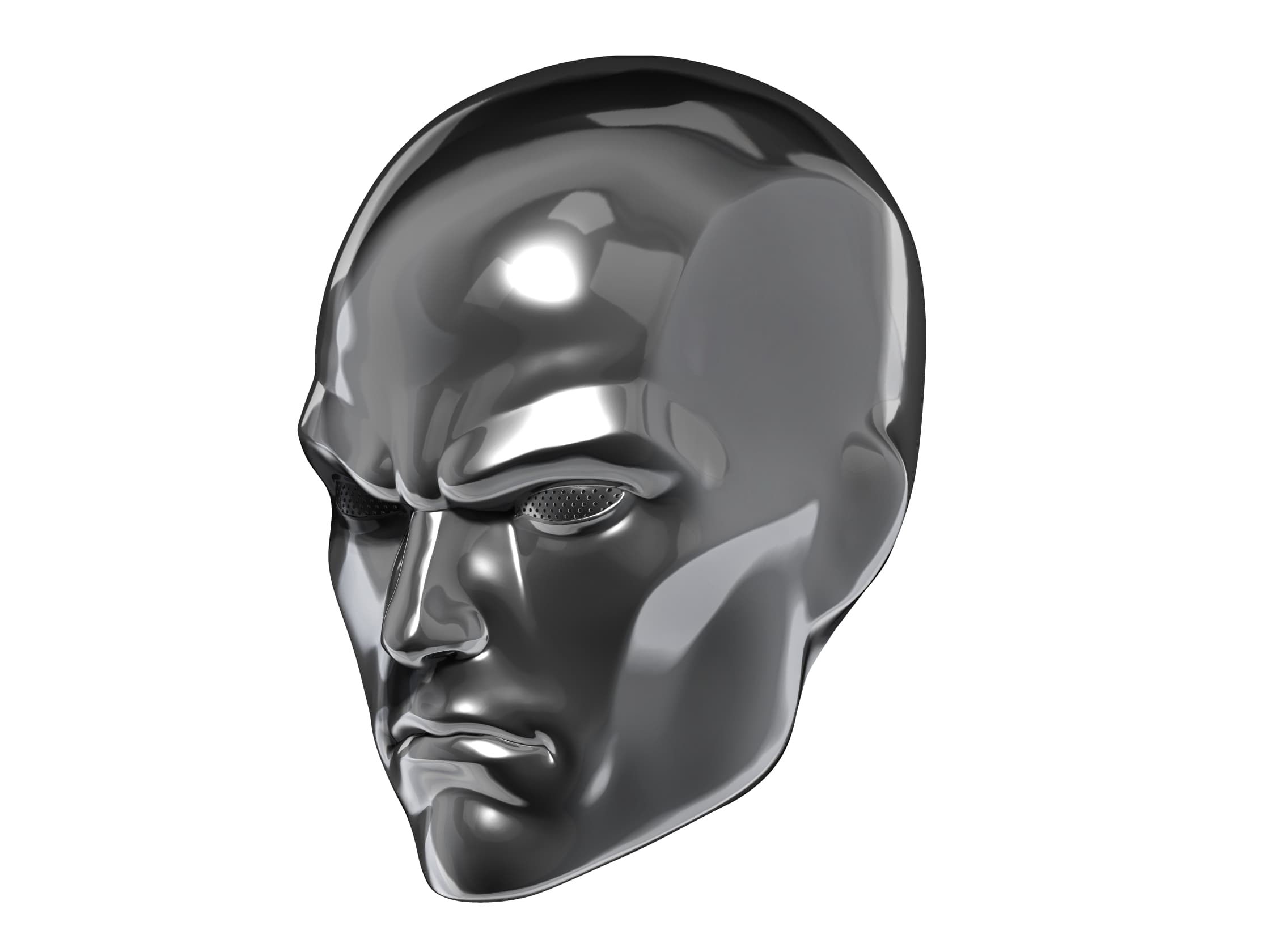 Silver Surfer Mask 3d model