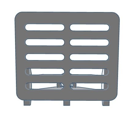 Flashforge Dreamer sidepanel filamentholder 3d model