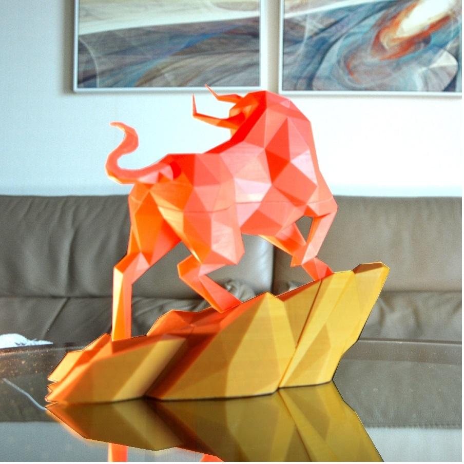 Red bull sculpture  3d model