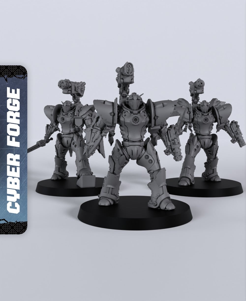 Bane Dreadnoughts - With Free Cyberpunk - Sci-Fi Gift Ideas for RPG and Wargamers 3d model