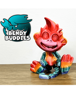 Monkey Puck / Ape Articulated / Print-in-Place Creature / Cute Beast / Fantasy World Beast 3d model