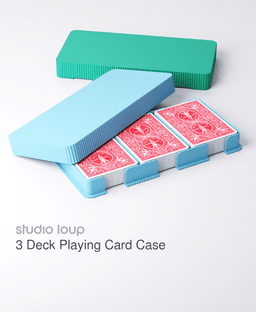 3 Deck Card Case 3d model