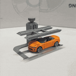 Car Lift Jack Die-Cast | Print‑in‑Place 3d model