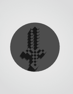 Minecraft Sword Stamp 3d model