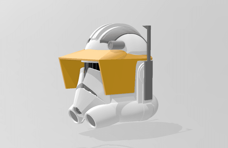Animated Commander Cody Helmet 3d model
