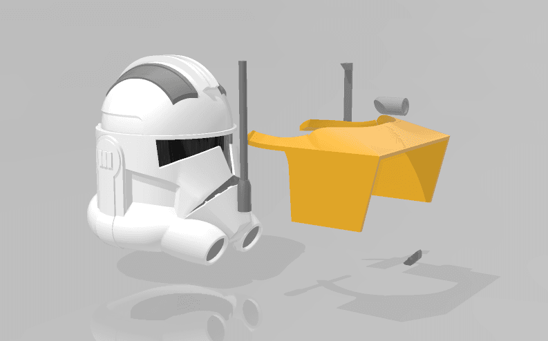 Animated Commander Cody Helmet 3d model