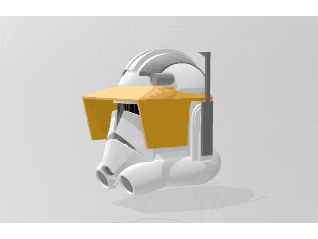 Animated Commander Cody Helmet 3d model