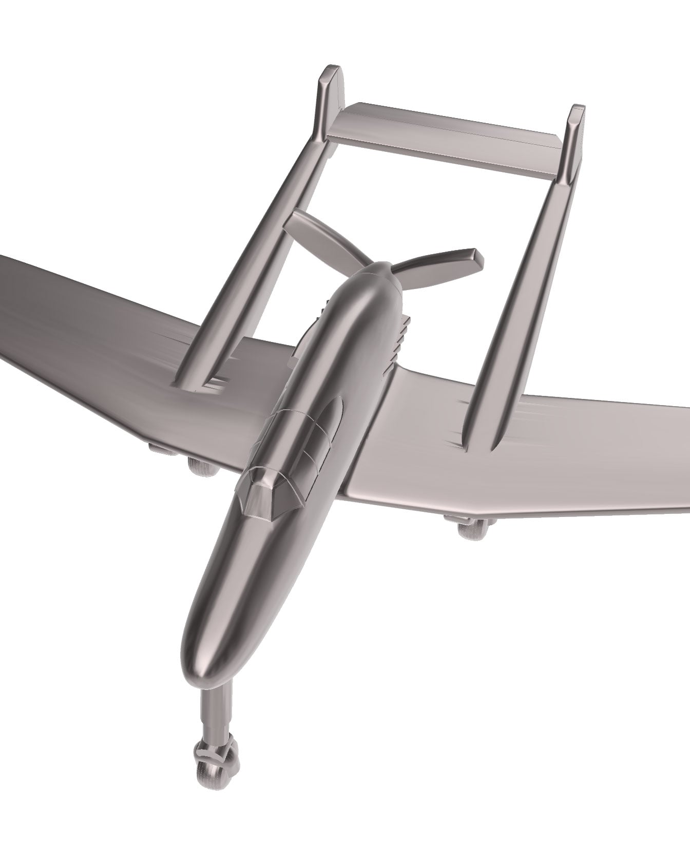 Saab J-21A 3d model