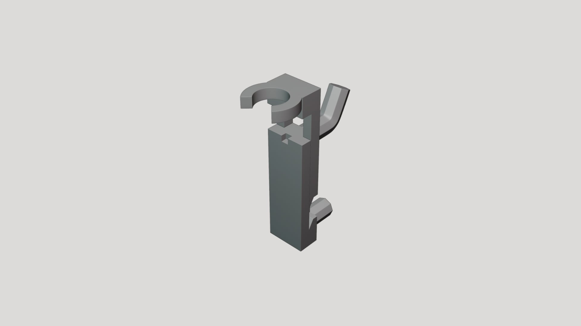 Hook Holder Cutter Precision 3d model