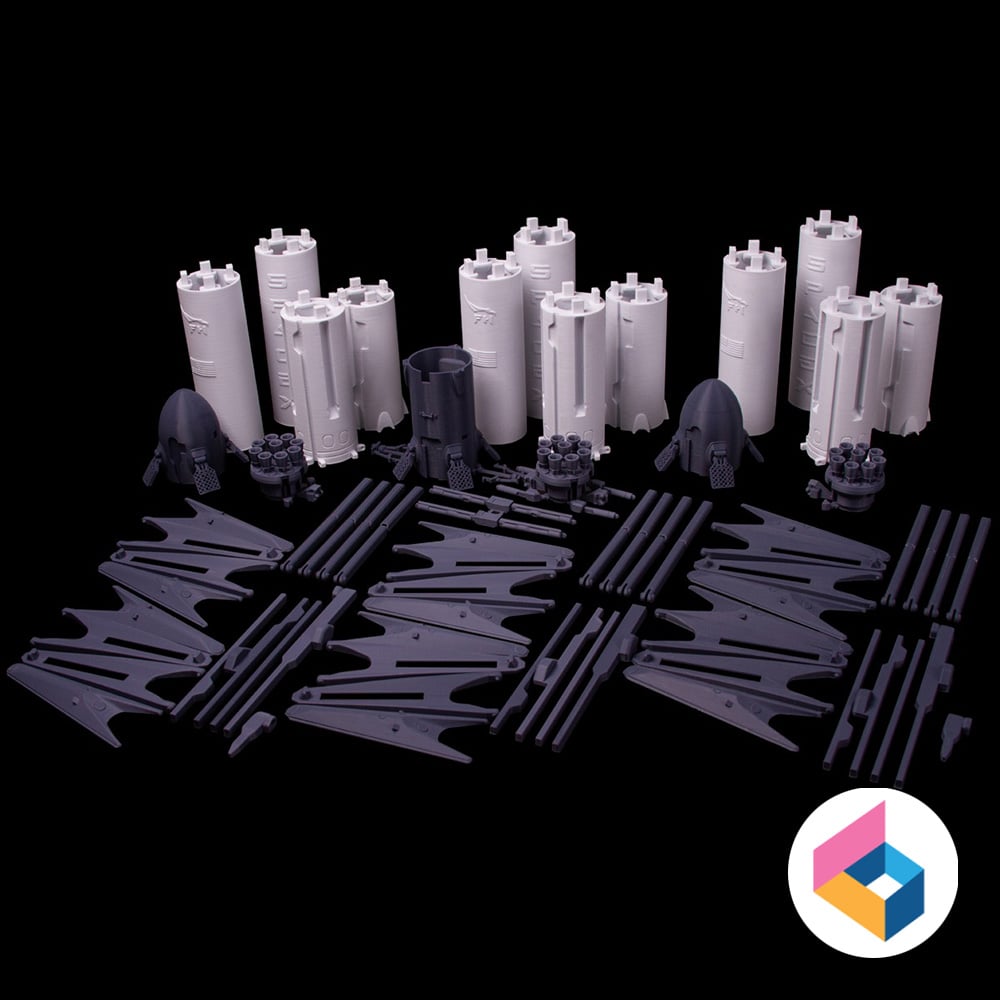 SpaceX Falcon heavy 3d model