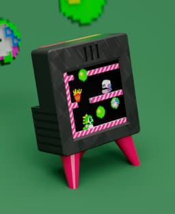 BUBBLE BOBBLE - Pixel Voxel Art Frame (No support, 3MF included) 3d model