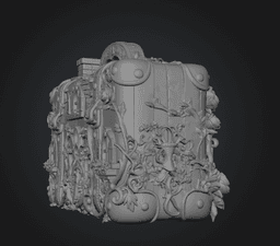 Fantasy Suitcase House STL File for 3D Print 3d model