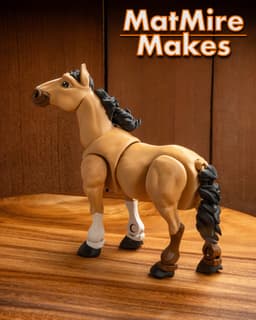 Horse & Unicorn -Articulated Figure 3d model