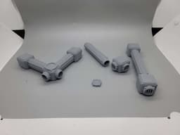 FHW: Pipe Terrain set 28mm tabletop 3d model