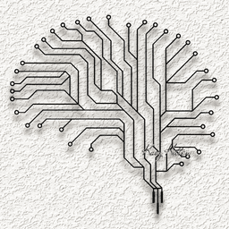 brain circuit boar wall art home decor 3d model