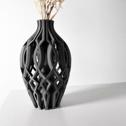 The Vista Vase, Modern and Unique Home Decor for Dried and Preserved Flower Arrangement | STL File 3d model