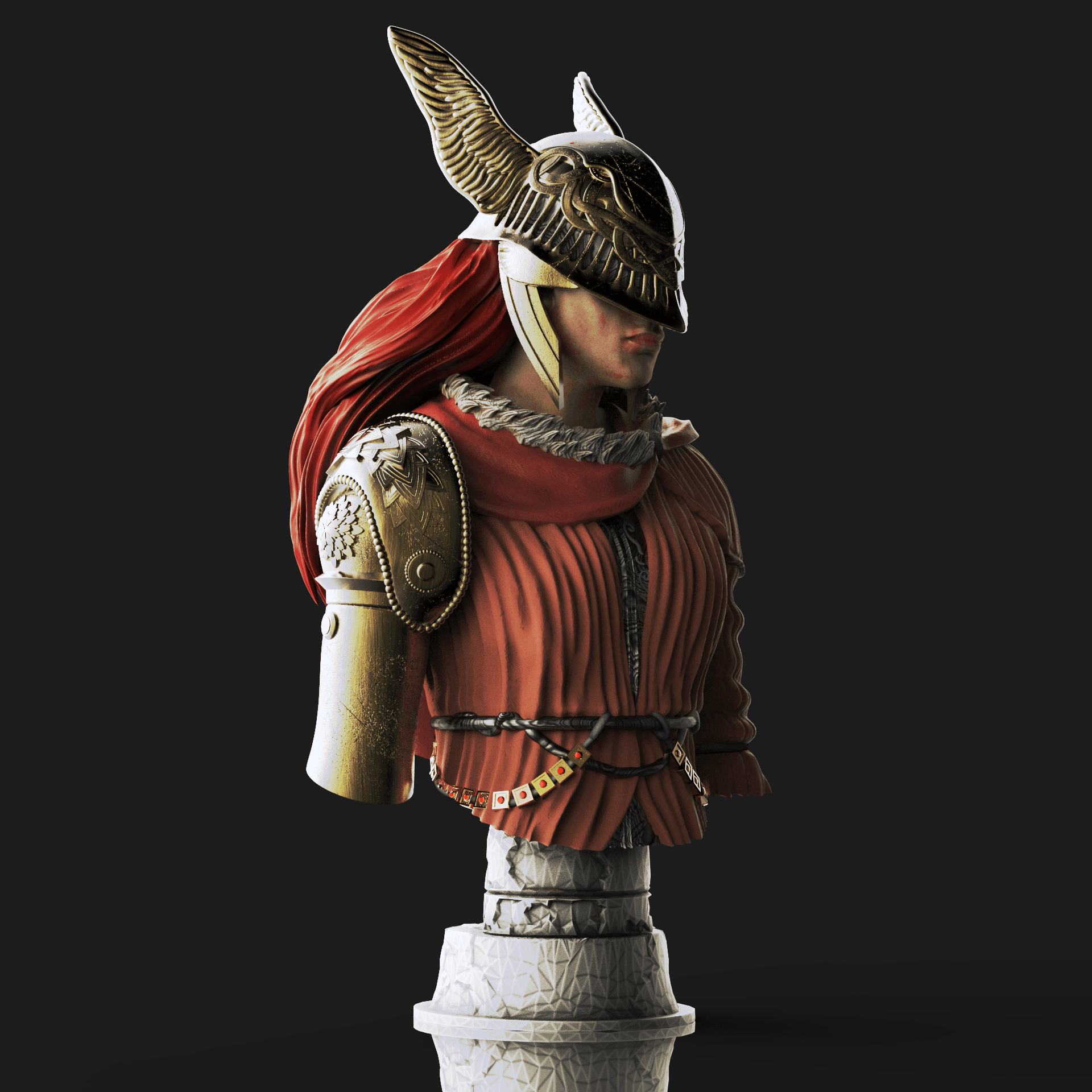 Malenia Bust - (Pre-Supported) 3d model
