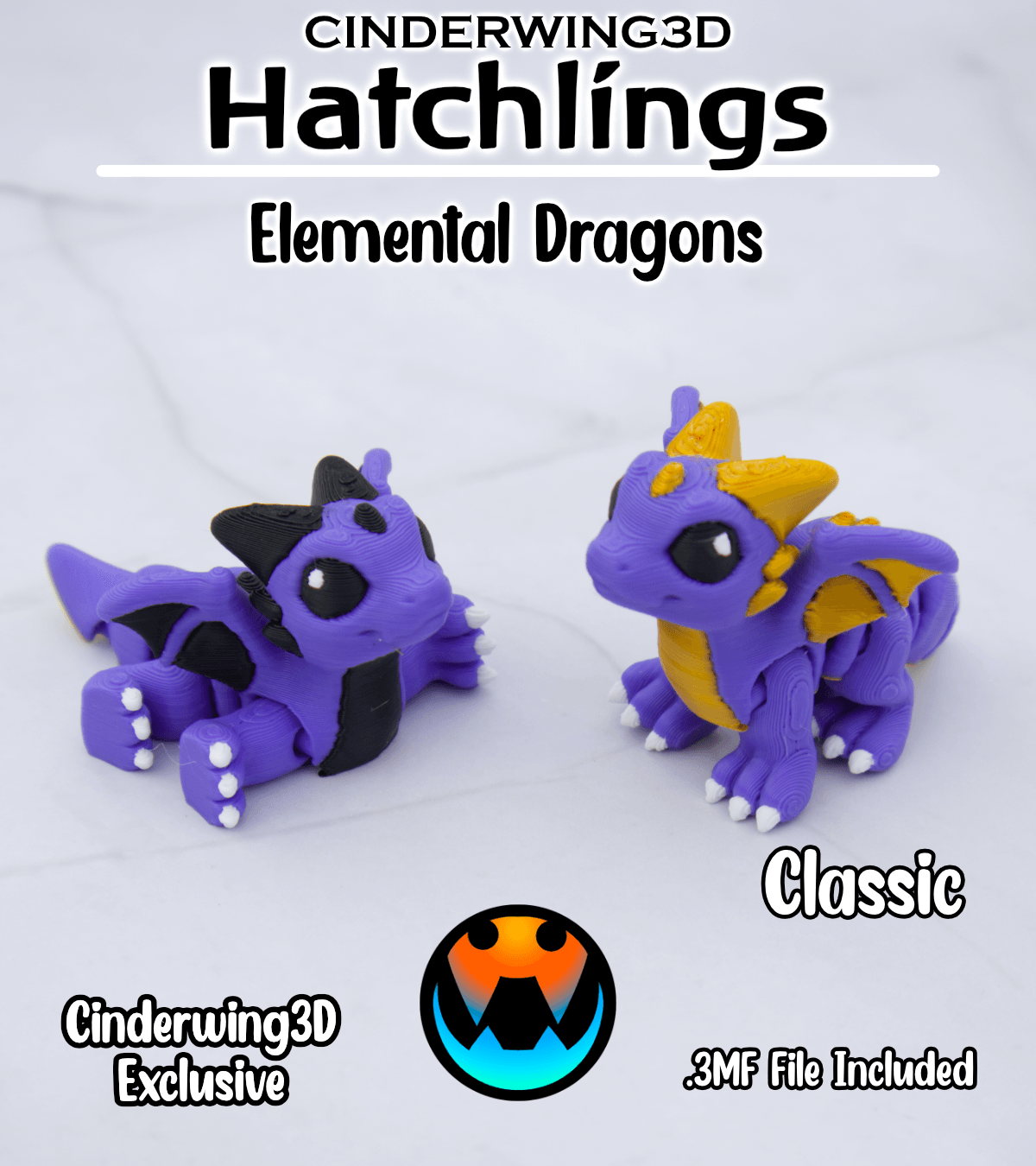 Classic Dragon - Hatchling 3d model