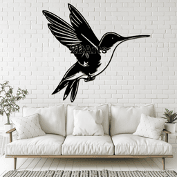 Hummingbird 2D Wall Art/Window Art 3d model