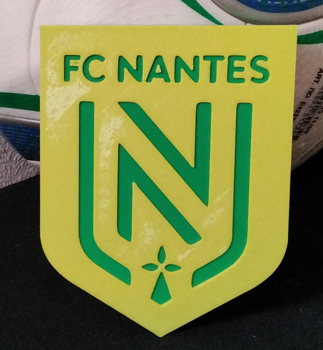Football Club de Nantes (FCN / Nantes) coaster or plaque 3d model