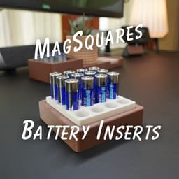 Battery Inserts - MagSquares 3d model