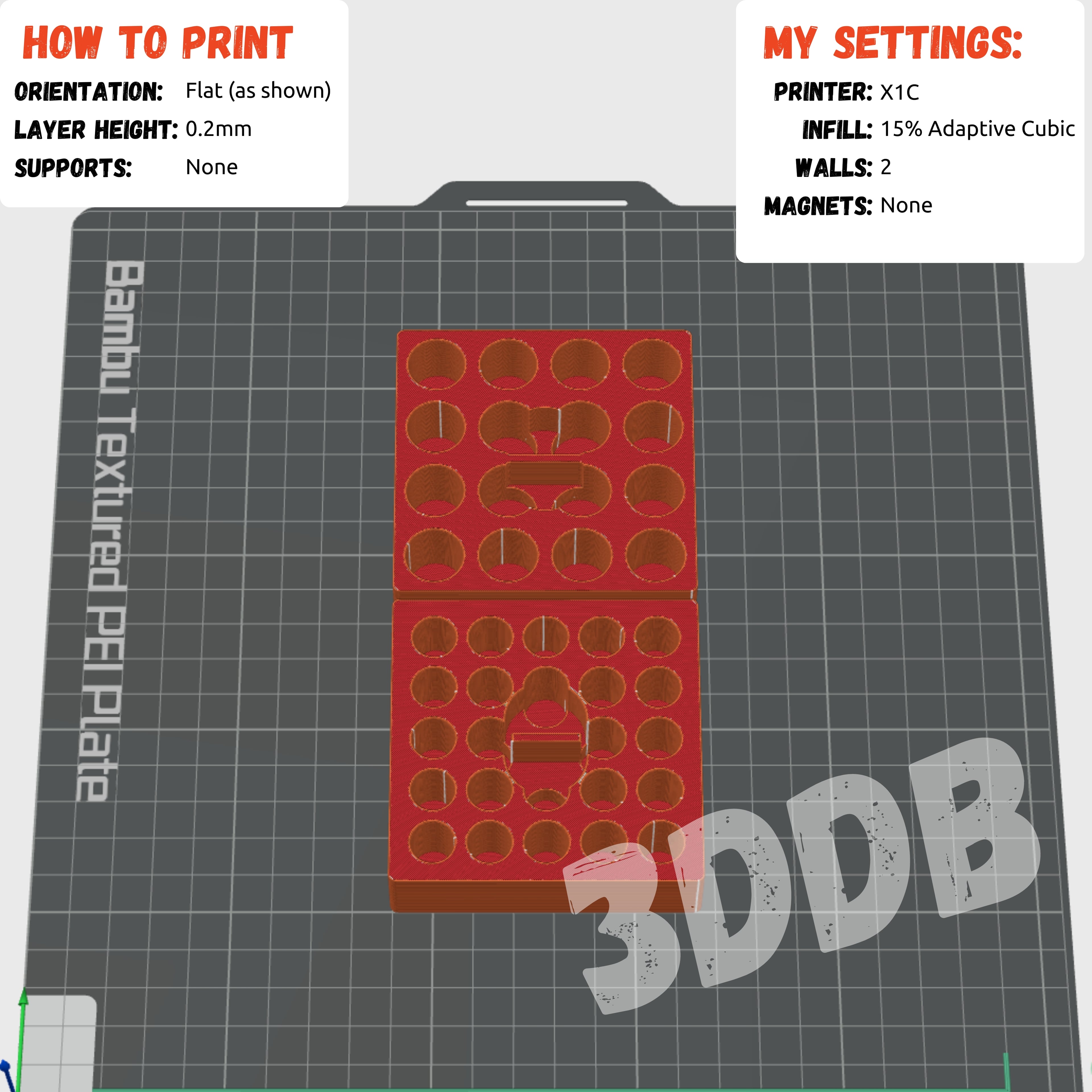 Battery Inserts - MagSquares 3d model