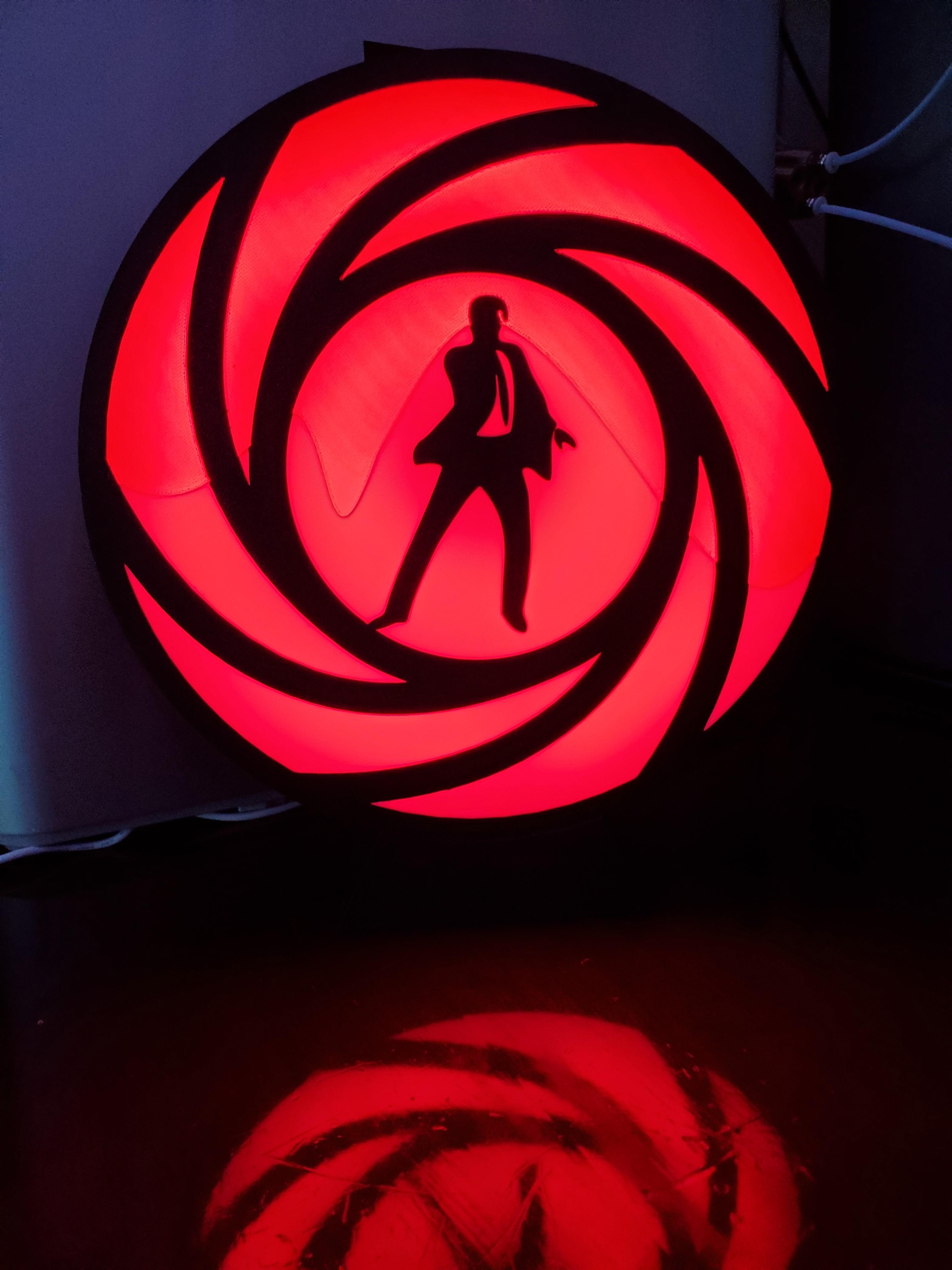 James Bond Sight Lightbox 3d model
