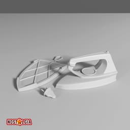 Vintage Ironer with Stand 3d model