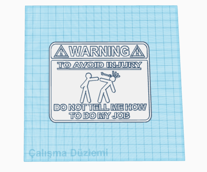 Warning Sign 1.0 3d model