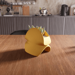 Wave Geometry Abstract Planter 3d model