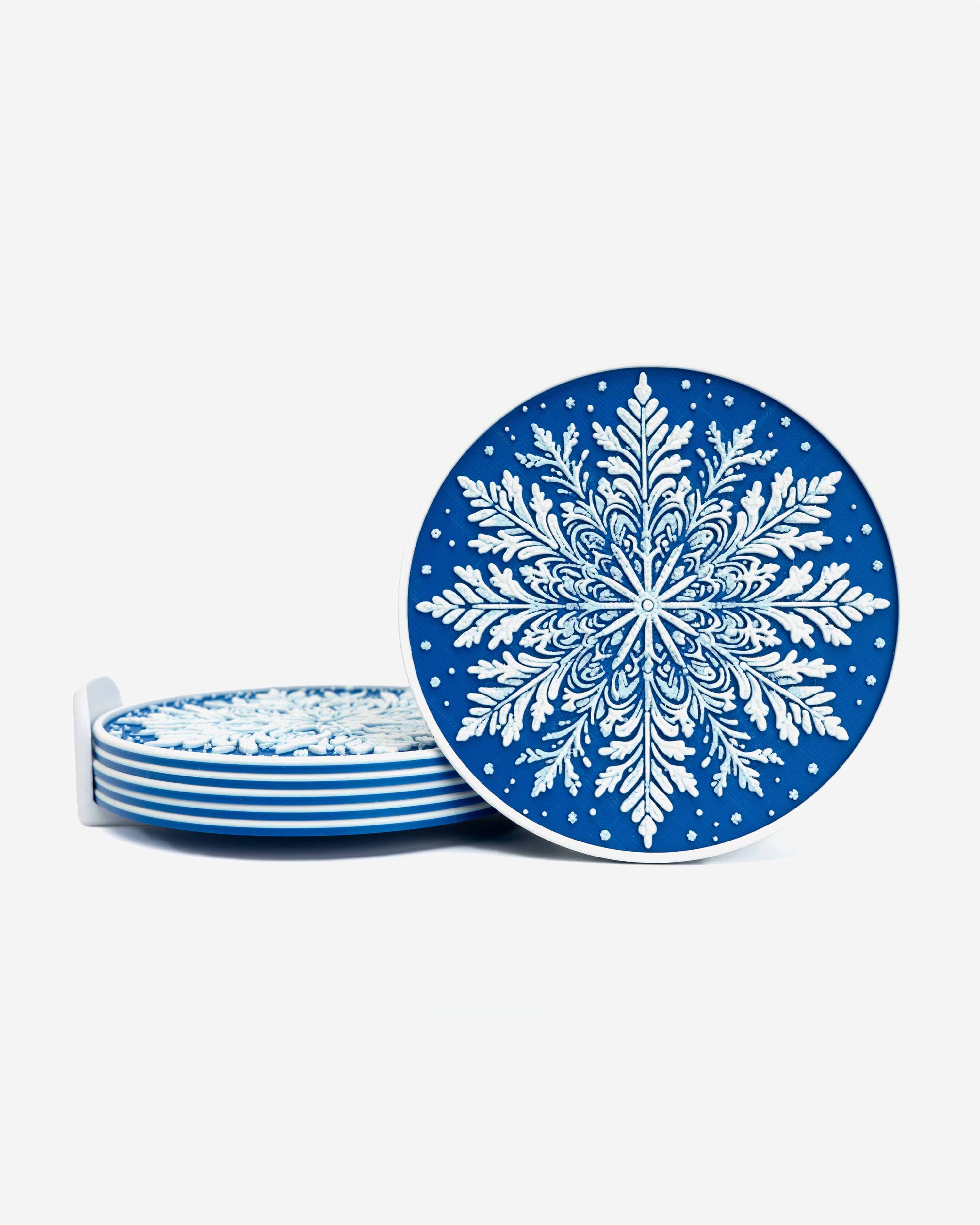 Snowflake Coasters 3d model