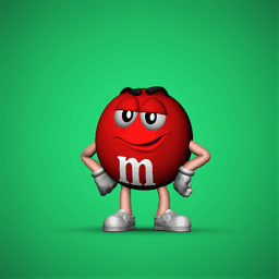 Red M&M Mascot 3d model