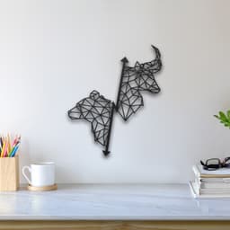 Bull And Bear, Crypto Wall Art 3d model